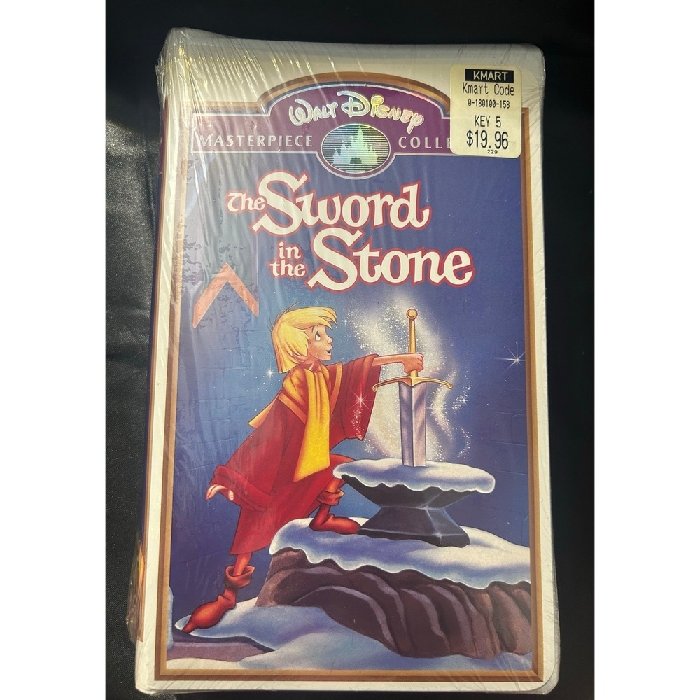 Walt Disney Masterpiece Collection: The Sword in the Stone (VHS) - Sealed Kmart